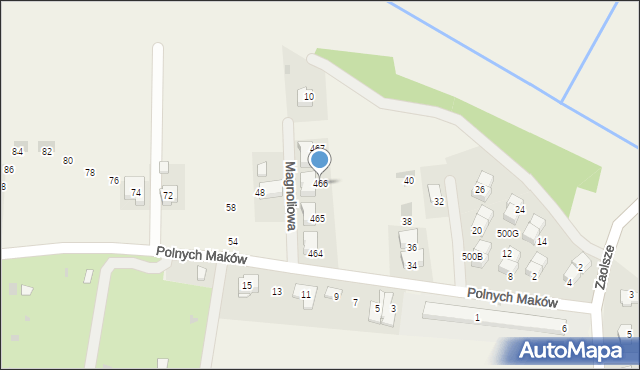 Kryspinów, Magnoliowa, 6, mapa Kryspinów