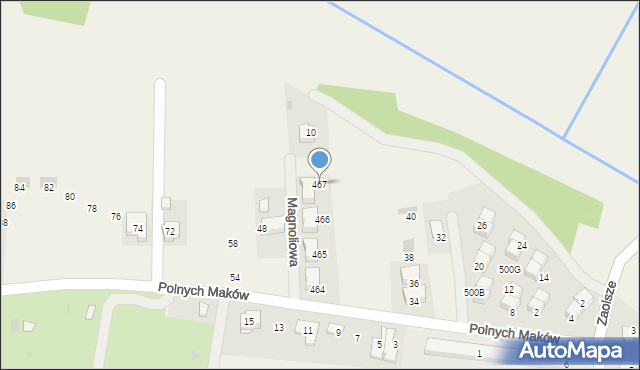 Kryspinów, Magnoliowa, 8, mapa Kryspinów