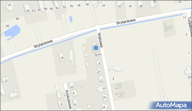 Krzeczyn Wielki, Makowa, 6, mapa Krzeczyn Wielki