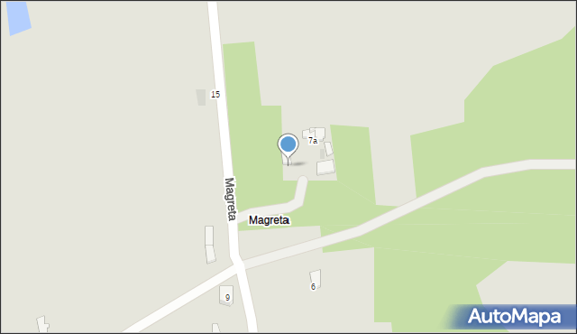 Krzepice, Magreta, 12, mapa Krzepice