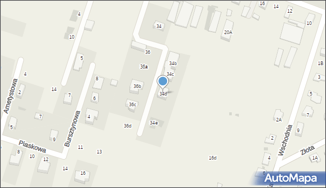 Ksawerów, Mały Skręt, 34d, mapa Ksawerów