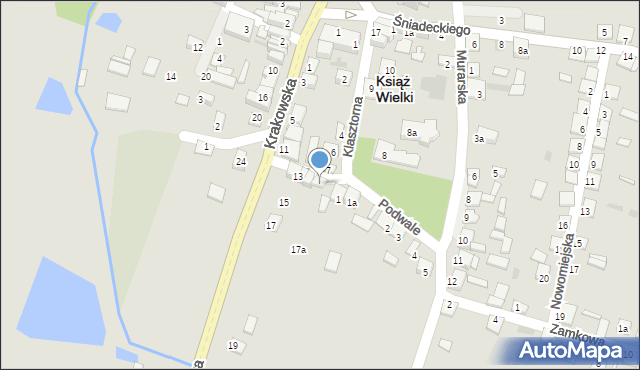 Książ Wielki, Madejskiego, dr., 3, mapa Książ Wielki