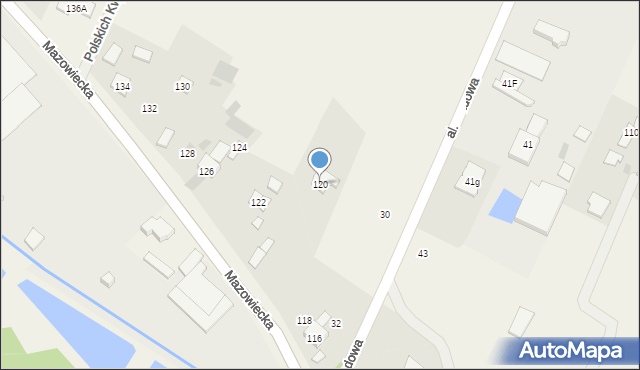 Książenice, Mazowiecka, 120, mapa Książenice