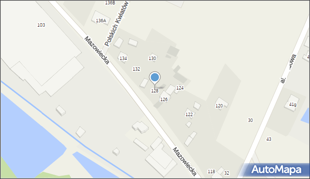 Książenice, Mazowiecka, 128, mapa Książenice