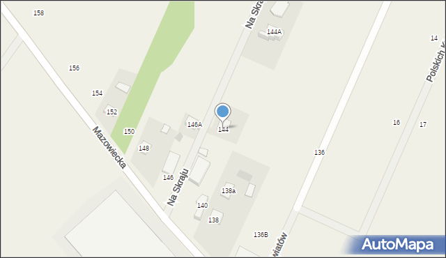 Książenice, Mazowiecka, 144, mapa Książenice