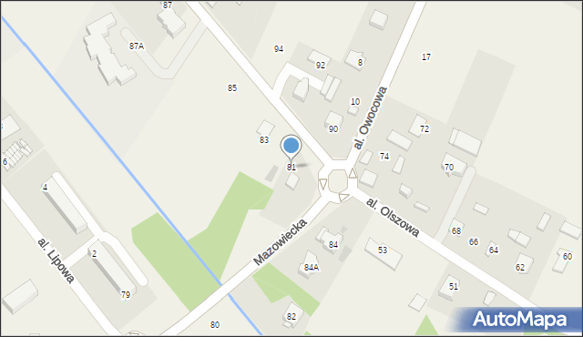 Książenice, Mazowiecka, 81, mapa Książenice