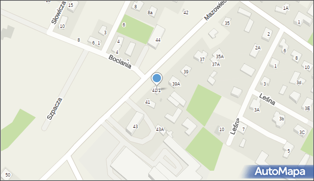 Księżyno, Mazowiecka, 41/1, mapa Księżyno