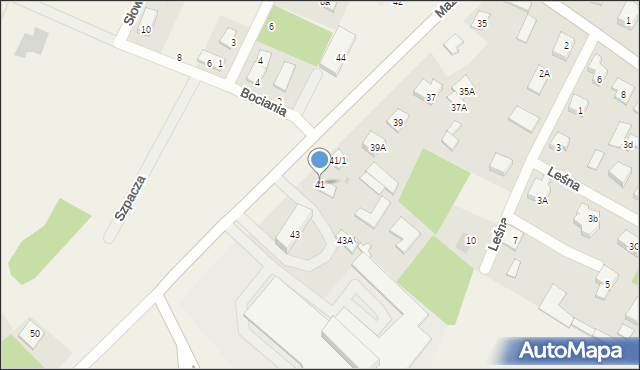 Księżyno, Mazowiecka, 41, mapa Księżyno