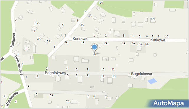 Kuby-Młyny, Maślakowa, 6, mapa Kuby-Młyny