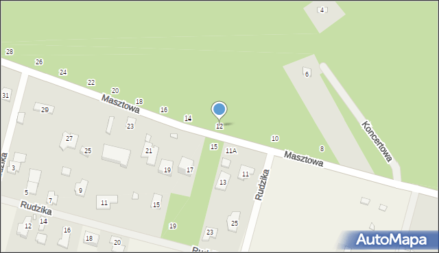 Kuleszówka, Masztowa, 12, mapa Kuleszówka