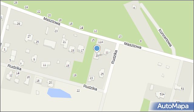 Kuleszówka, Masztowa, 13, mapa Kuleszówka