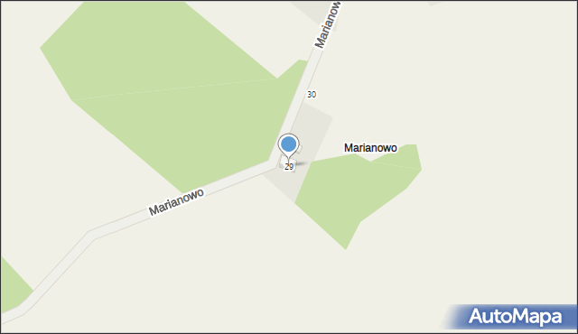 Kuligowo, Marianowo, 29, mapa Kuligowo