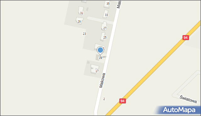 Kunice, Makowa, 19, mapa Kunice