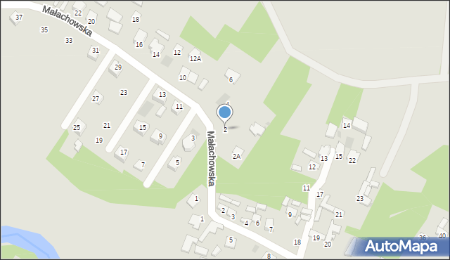 Kunów, Małachowska, 2, mapa Kunów