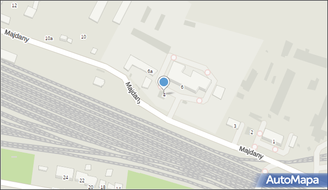 Kutno, Majdany, 4, mapa Kutno