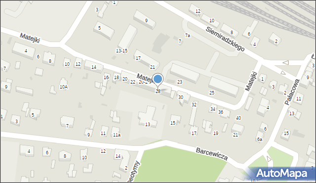 Kutno, Matejki Jana, 28, mapa Kutno