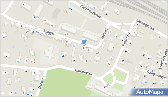 Kutno, Matejki Jana, 34, mapa Kutno