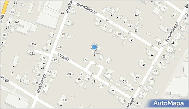 Kwidzyn, Matejki Jana, 5, mapa Kwidzyn