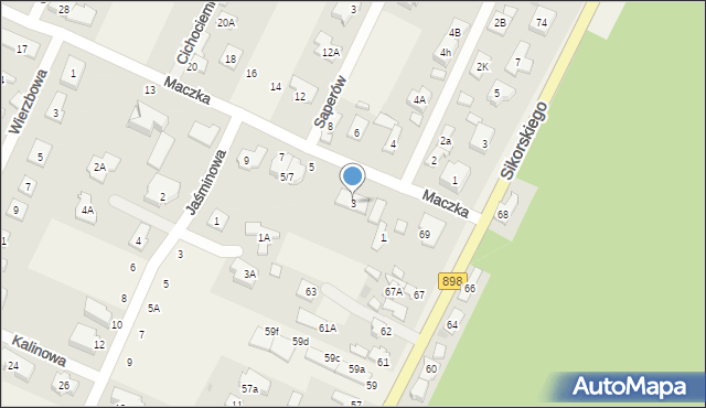 Kwirynów, Maczka Stanisława, gen., 3, mapa Kwirynów