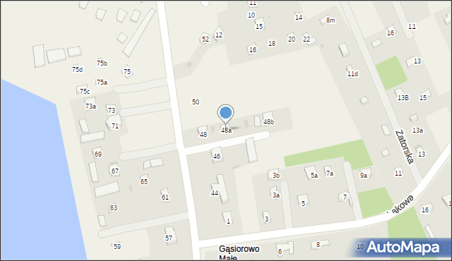 Łacha, Mazowiecka, 48a, mapa Łacha