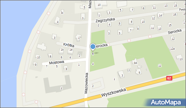 Łacha, Mazowiecka, 6, mapa Łacha