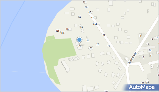 Łacha, Mazowiecka, 79, mapa Łacha