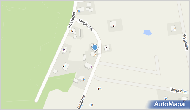 Łagodzin, Magiczna, 2, mapa Łagodzin