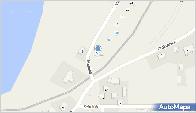 Łapalice, Marcina, 4, mapa Łapalice