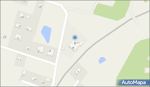 Łapalice, Marcina, 40, mapa Łapalice