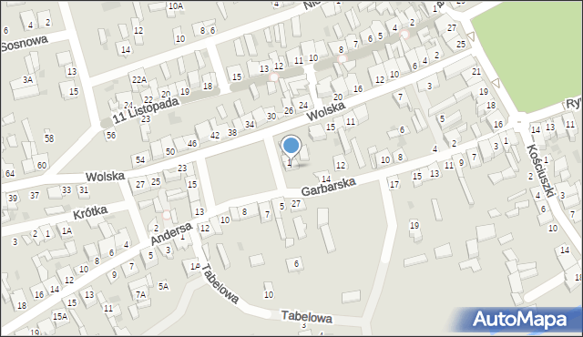 Łaskarzew, Mały Rynek, 3, mapa Łaskarzew