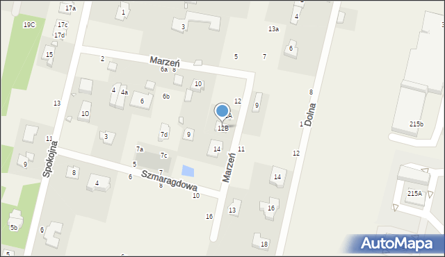 Łazy, Marzeń, 12B, mapa Łazy