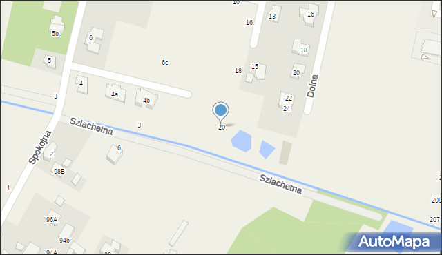 Łazy, Marzeń, 20, mapa Łazy