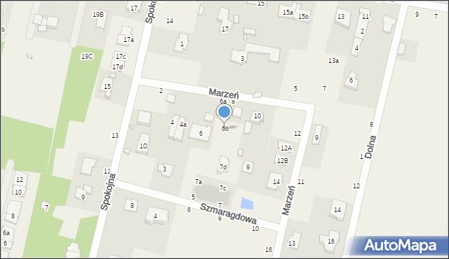 Łazy, Marzeń, 6b, mapa Łazy