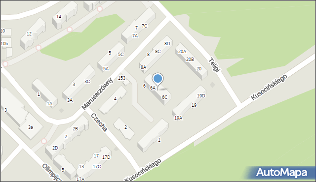 Lębork, Marusarzówny Heleny, 6B, mapa Lębork