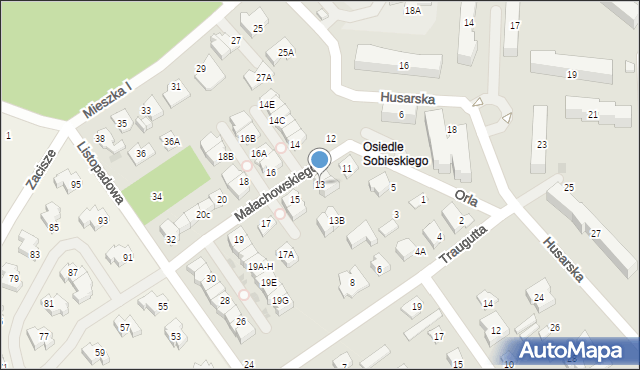 Legionowo, Małachowskiego Stanisława, 13, mapa Legionowo