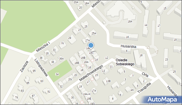 Legionowo, Małachowskiego Stanisława, 14C, mapa Legionowo