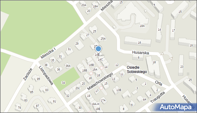Legionowo, Małachowskiego Stanisława, 14D, mapa Legionowo
