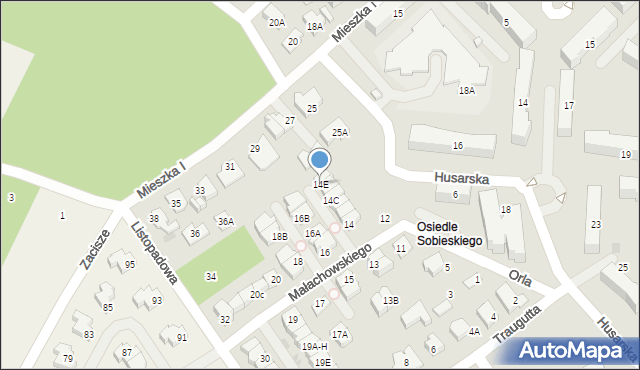 Legionowo, Małachowskiego Stanisława, 14E, mapa Legionowo