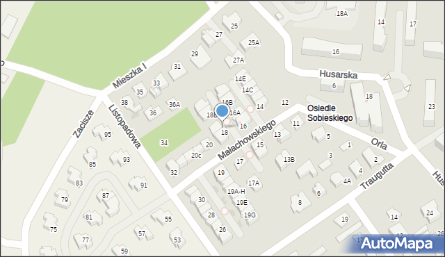 Legionowo, Małachowskiego Stanisława, 18A, mapa Legionowo