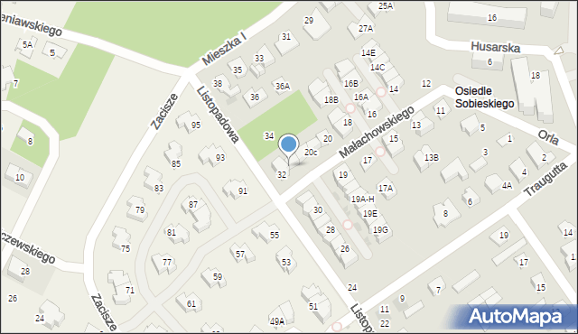 Legionowo, Małachowskiego Stanisława, 20g, mapa Legionowo