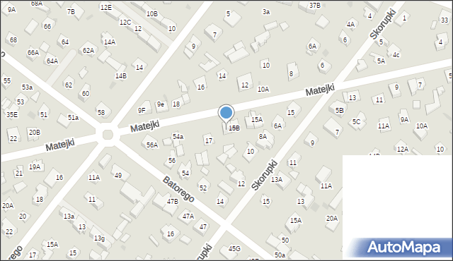 Legionowo, Matejki Jana, 15C, mapa Legionowo