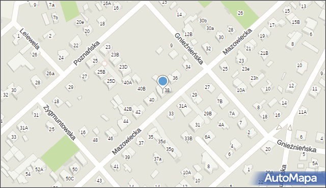 Legionowo, Mazowiecka, 38A, mapa Legionowo