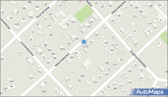 Legionowo, Mazowiecka, 47B, mapa Legionowo