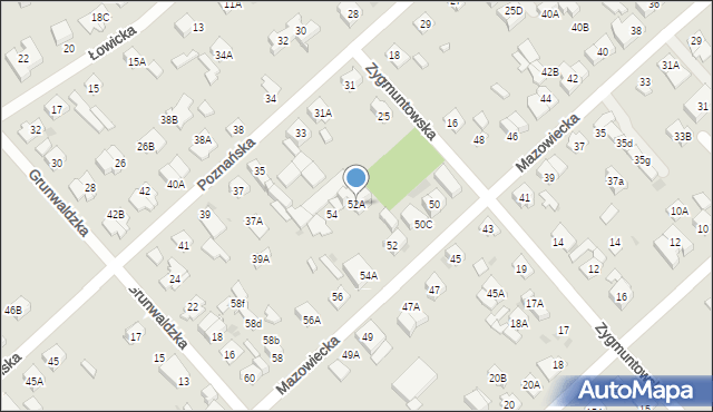 Legionowo, Mazowiecka, 52A, mapa Legionowo