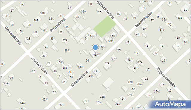 Legionowo, Mazowiecka, 54A, mapa Legionowo