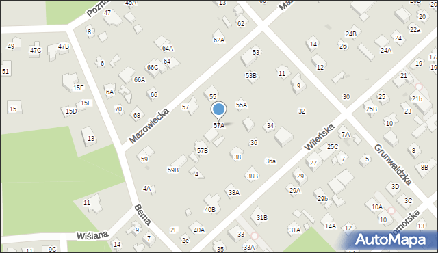 Legionowo, Mazowiecka, 57A, mapa Legionowo