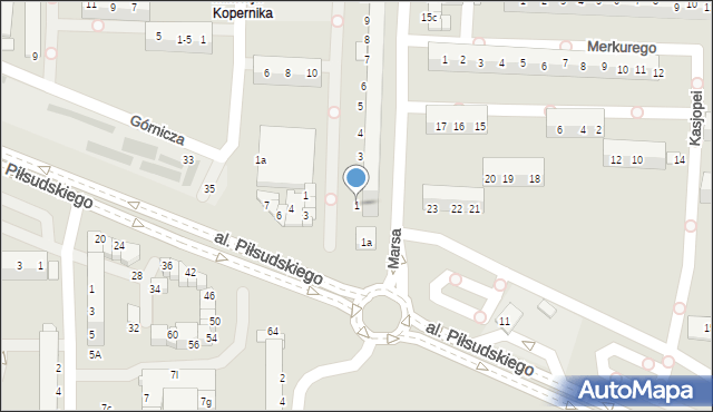 Legnica, Marsa, 1, mapa Legnicy