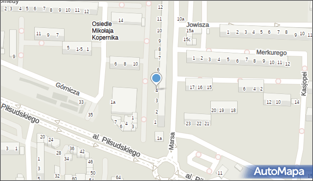 Legnica, Marsa, 4, mapa Legnicy