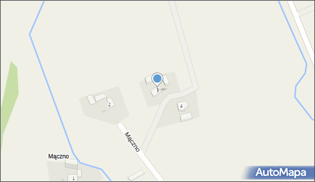 Łekno, Mączno, 3, mapa Łekno