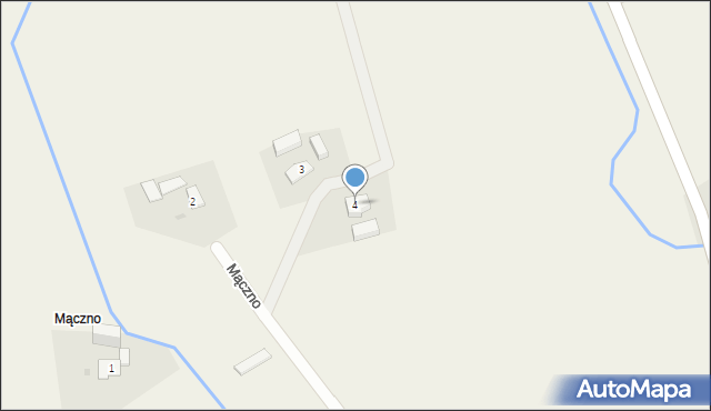 Łekno, Mączno, 4, mapa Łekno